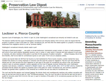 Tablet Screenshot of preservationlawdigest.com